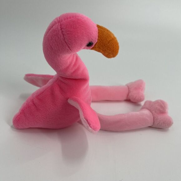 TY Beanie Baby Pinky Flamingo Bird Florida Plush Stuffed Animal Retire 1995 RARE - Picture 1 of 6